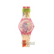 SWATCH For Your Heart Only classic quarzo cassa e cinturino plastica colorata 